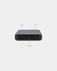 Powerbank 5000 mAh z plastiku z recyklingu z nadrukiem - 3