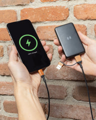 Powerbank 5000 mAh z plastiku z recyklingu z nadrukiem - 6