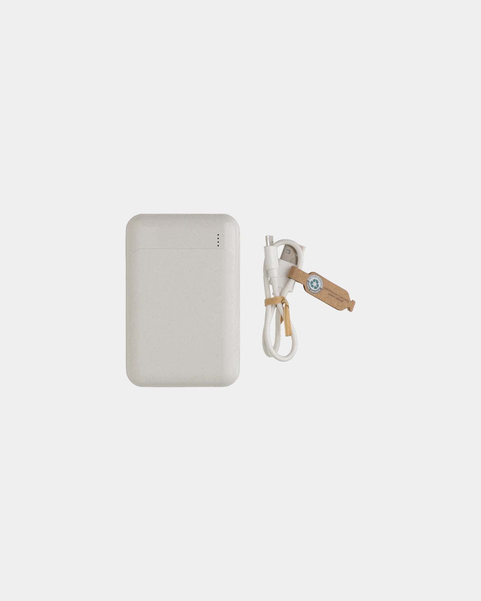 Powerbank 10 000 mAh z plastiku z recyklingu z nadrukiem - 14