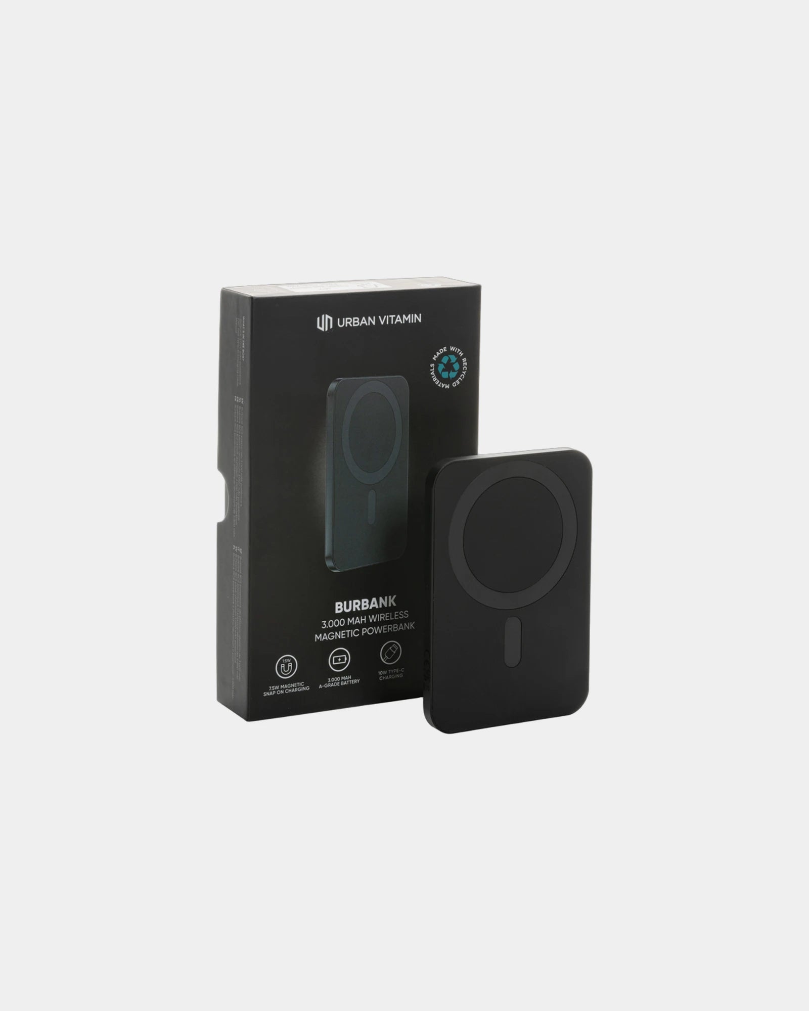 Powerbank 3000 mAh z aluminium z recyklingu Urban Vitamin z nadrukiem - 5