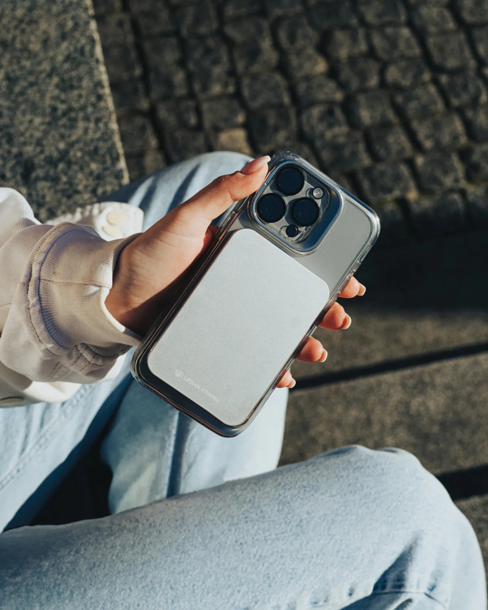 Powerbank 3000 mAh z aluminium z recyklingu Urban Vitamin z nadrukiem - 16