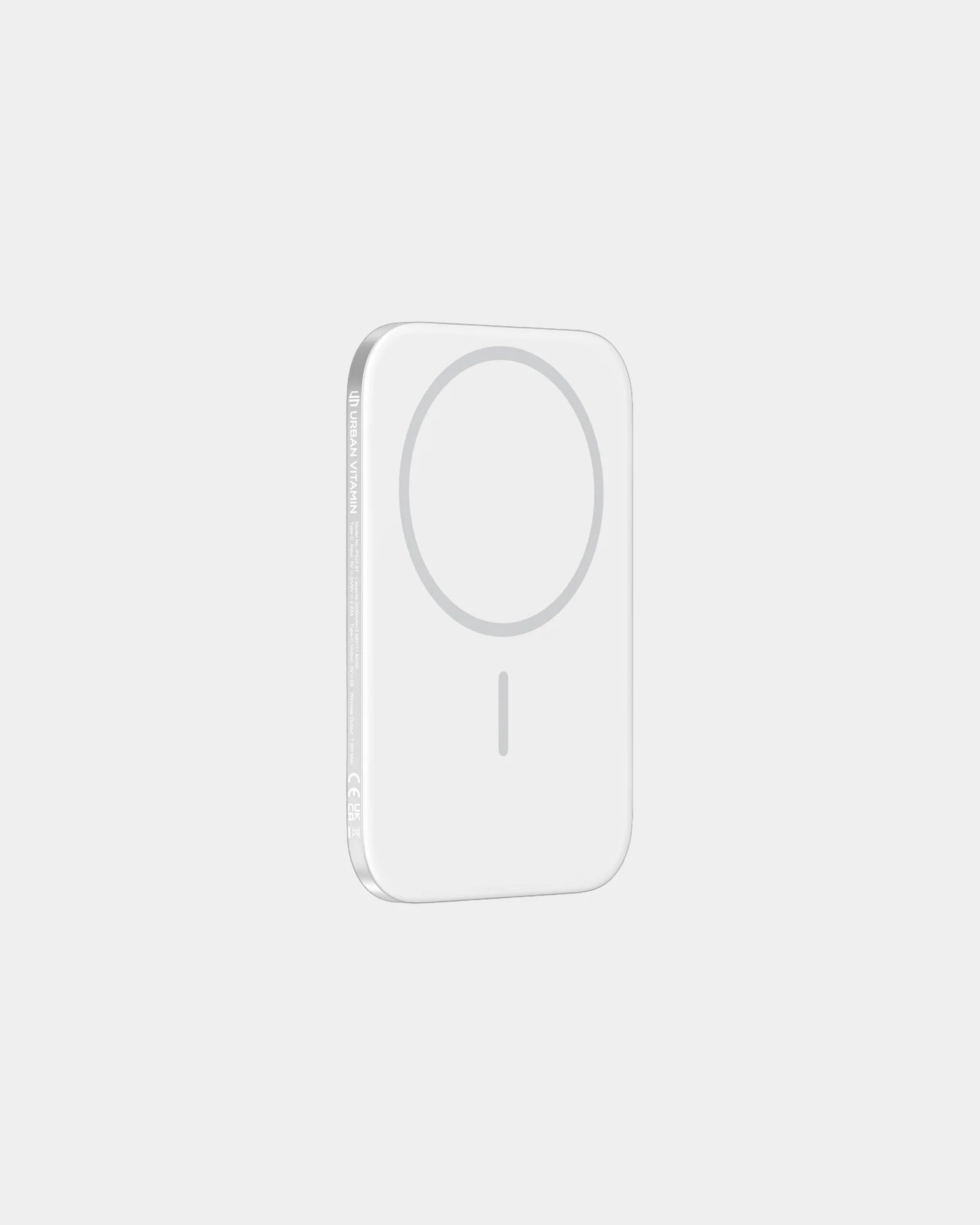 Powerbank 3000 mAh Ultra Slim z aluminium z nadrukiem - Srebrny