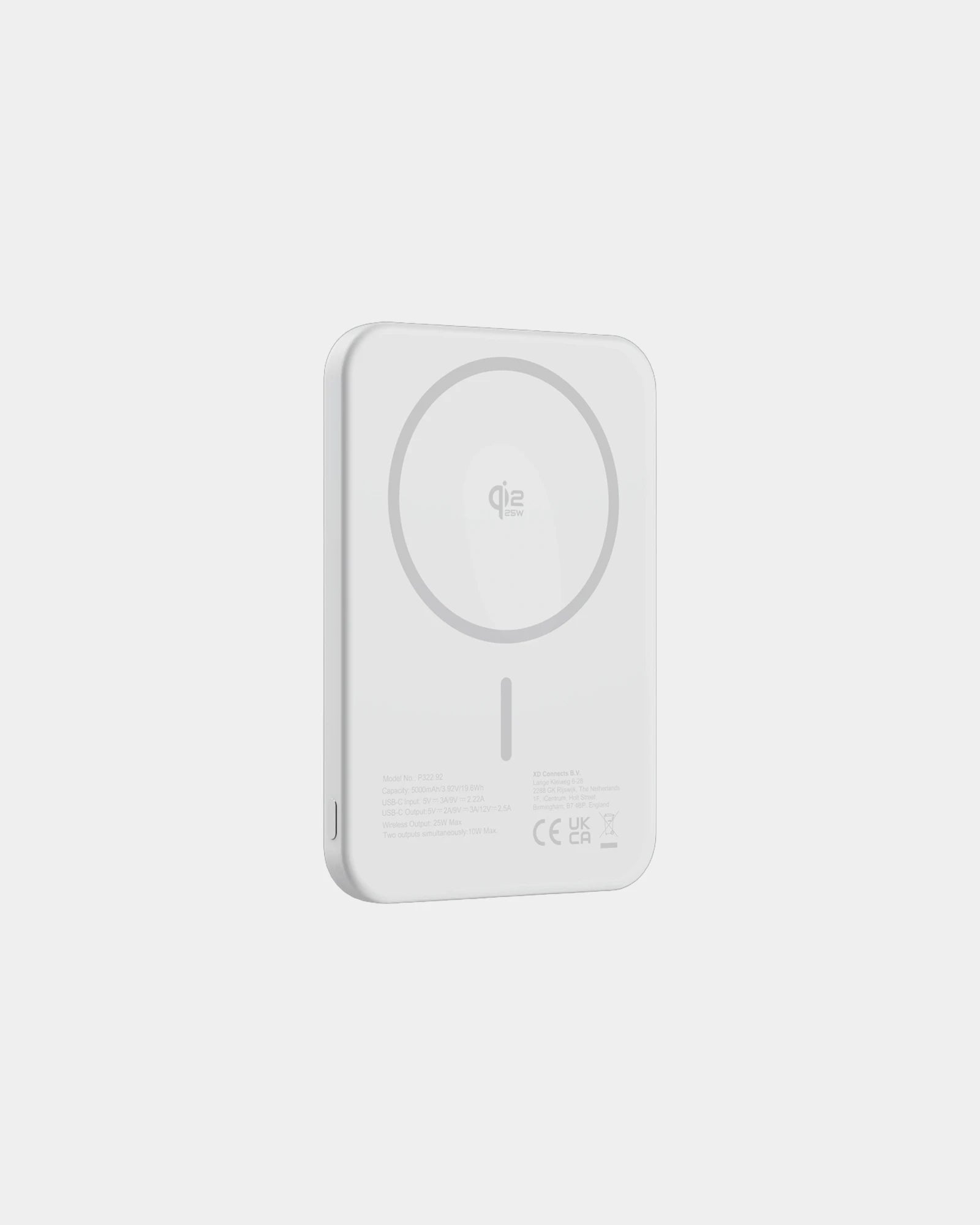 Powerbank 5000 mAh Qi2.2 25W Urban Vitamin Pomona z nadrukiem - Srebrny