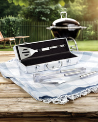 Zestaw 3 akcesoriów do grilla w etui aluminiowym z nadrukiem - 3