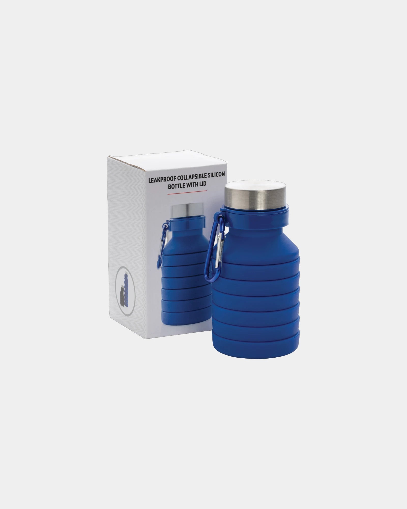 Szczelna składana butelka silikonowa 550 ml z nadrukiem - 9