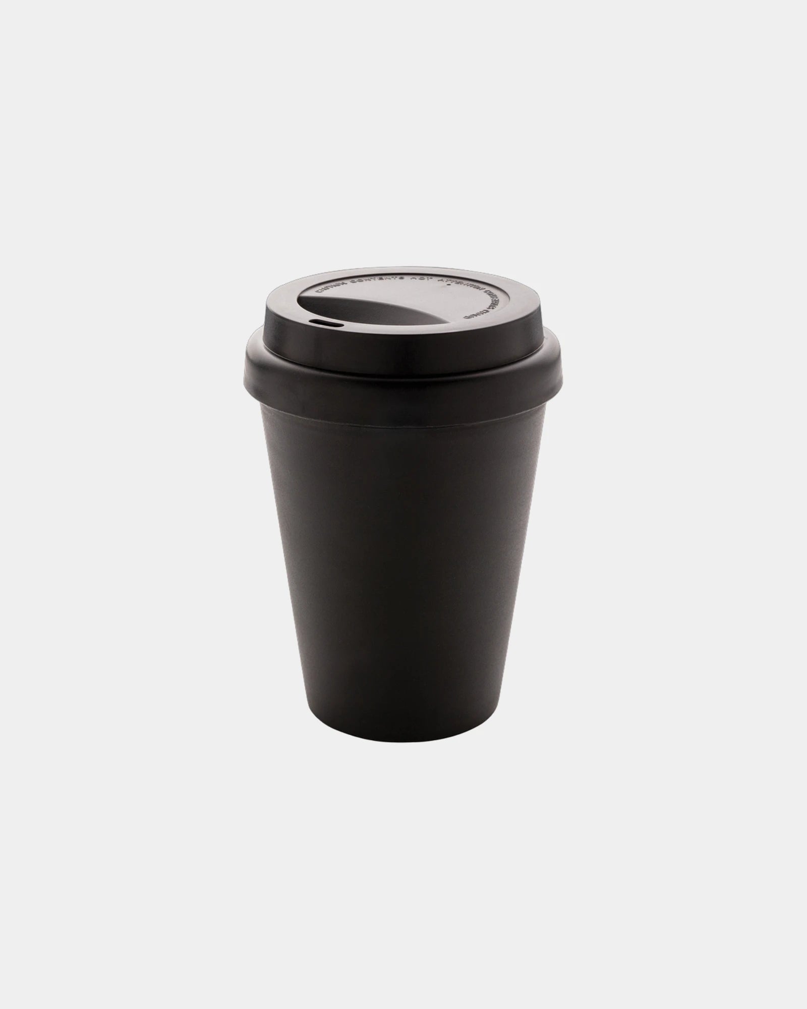 Kubek z PP nadającego się do recyklingu z podwójną ścianką 300 ml z nadrukiem - Czarny
