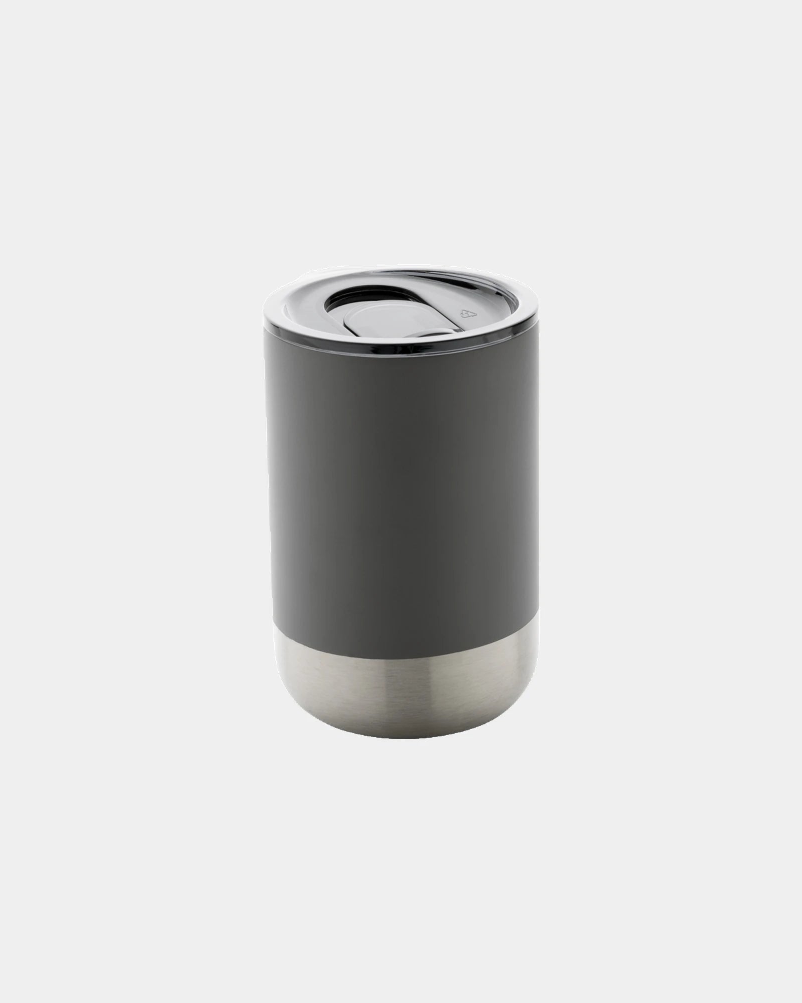 Kubek ze stali nierdzewnej z recyklingu 360 ml z nadrukiem - Szary