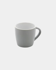Kubek ceramiczny 300 ml z kolorowym wnętrzem z nadrukiem - Szary
