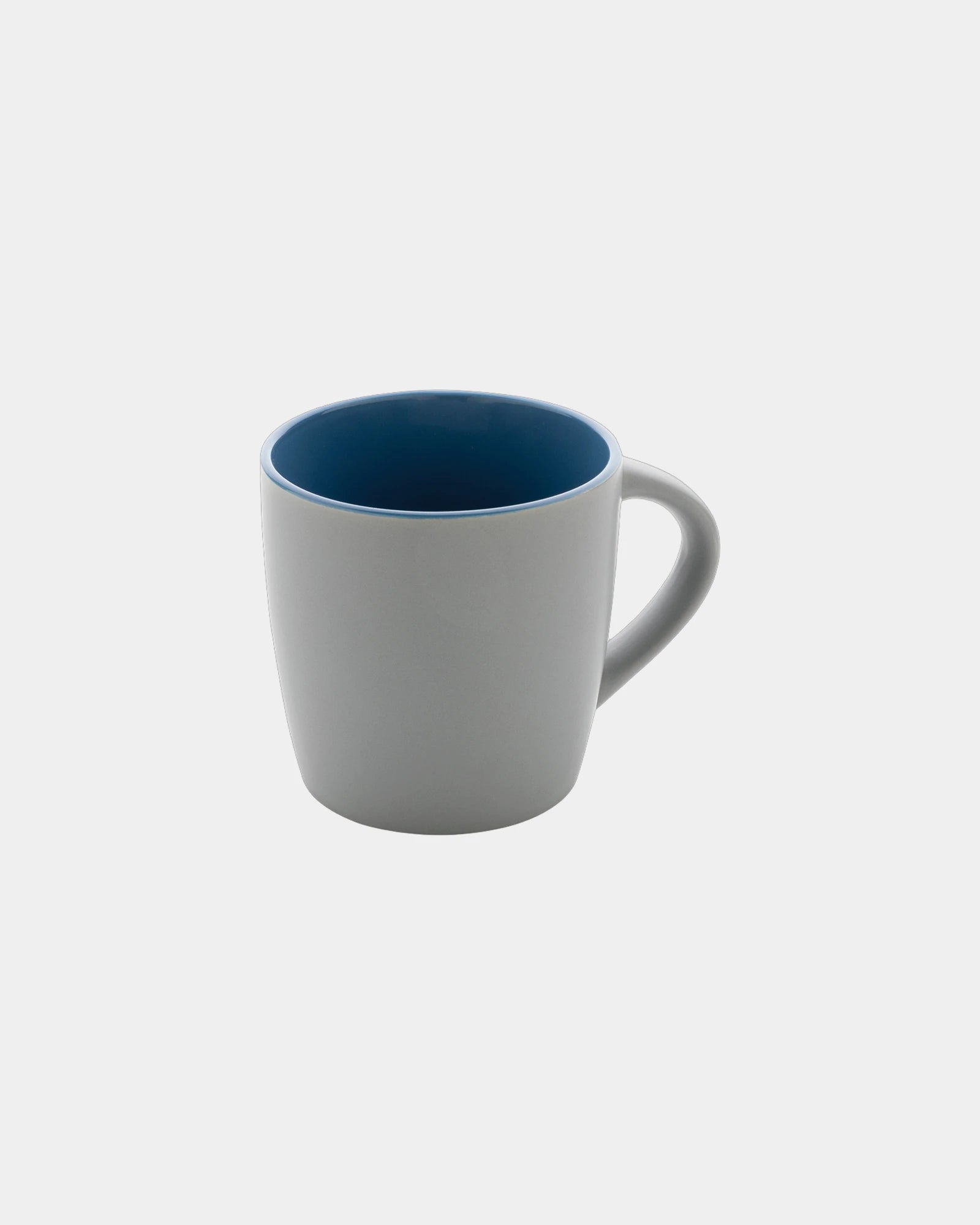 Kubek ceramiczny 300 ml z kolorowym wnętrzem z nadrukiem - Niebieski
