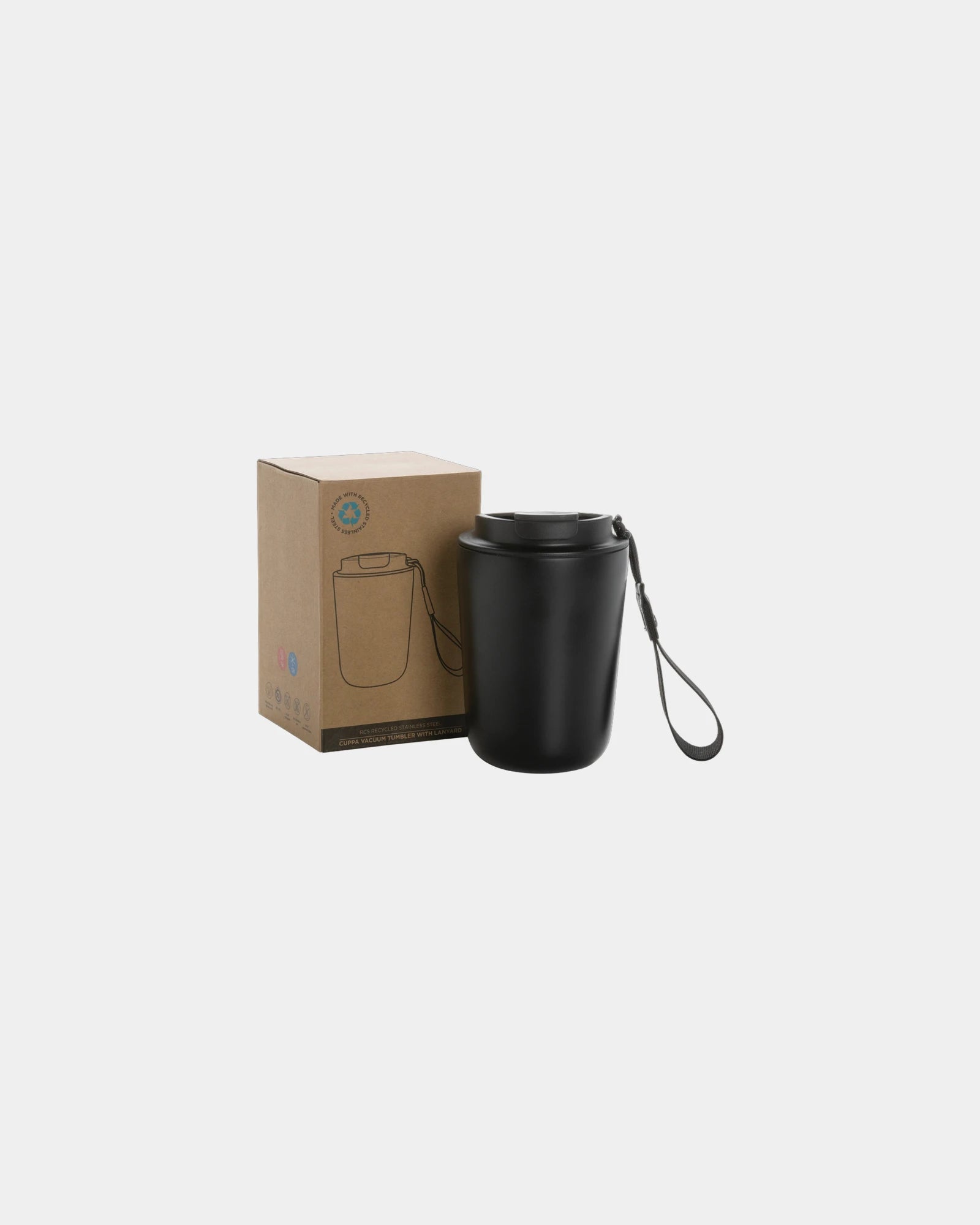 Kubek termiczny ze stali nierdzewnej z recyklingu 380 ml Cuppa z nadrukiem - 1