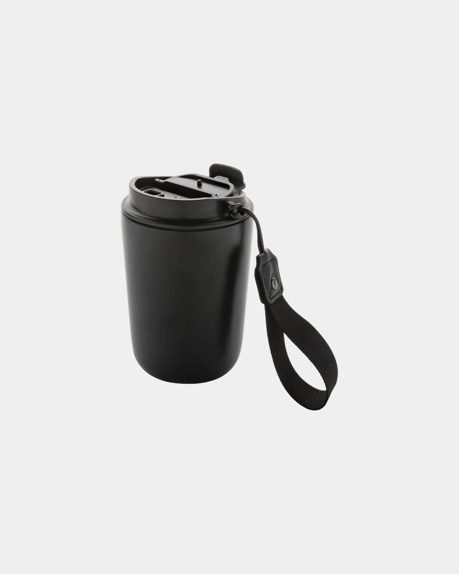 Kubek termiczny ze stali nierdzewnej z recyklingu 380 ml Cuppa z nadrukiem - Czarny