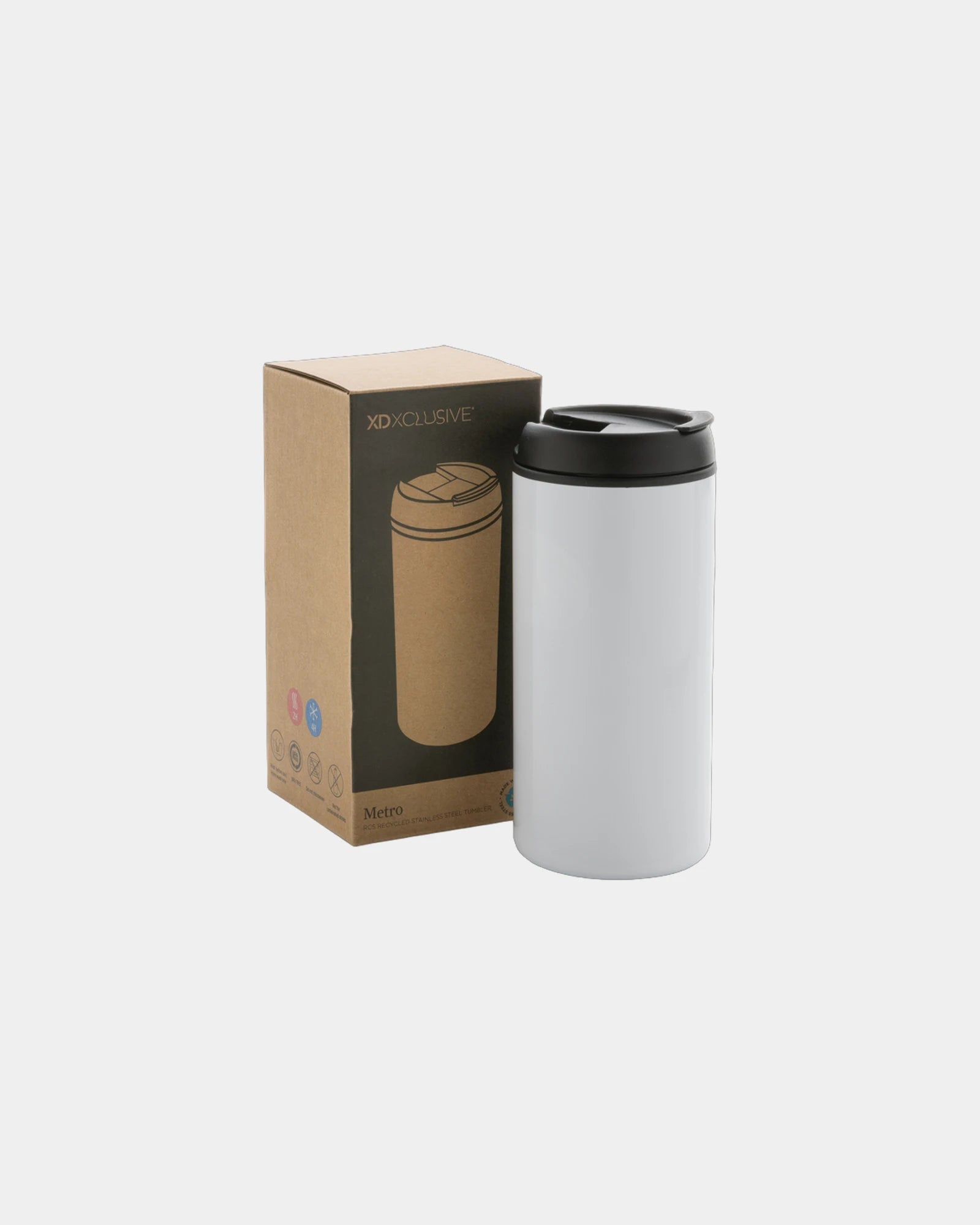 Kubek ze stali nierdzewnej z recyklingu 300 ml z nadrukiem - 15
