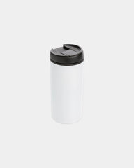 Kubek ze stali nierdzewnej z recyklingu 300 ml z nadrukiem - Biały