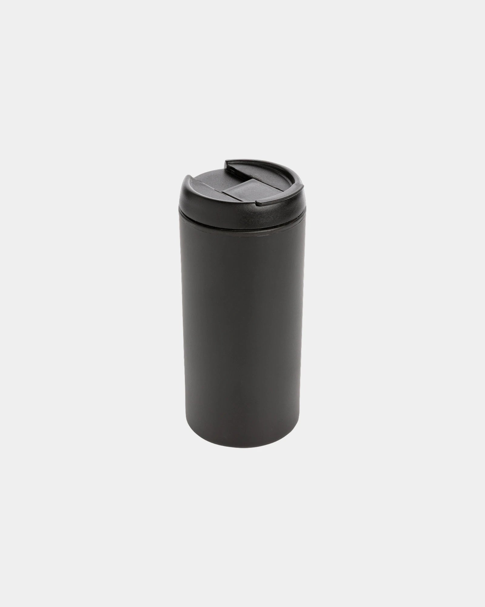 Kubek ze stali nierdzewnej z recyklingu 300 ml z nadrukiem - Czarny