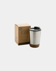 Kubek do kawy korkowy ze stali nierdzewnej 300 ml z nadrukiem