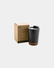 Kubek do kawy korkowy ze stali nierdzewnej 300 ml z nadrukiem