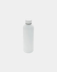 Butelka termiczna ze stali nierdzewnej z recyklingu 500 ml z nadrukiem - Biały