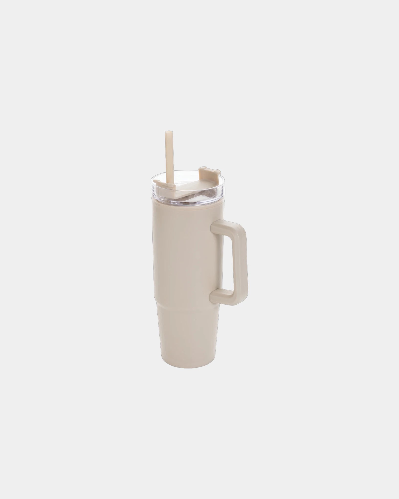 Kubek 750 ml z plastiku z recyklingu Tana z nadrukiem - Beżowy