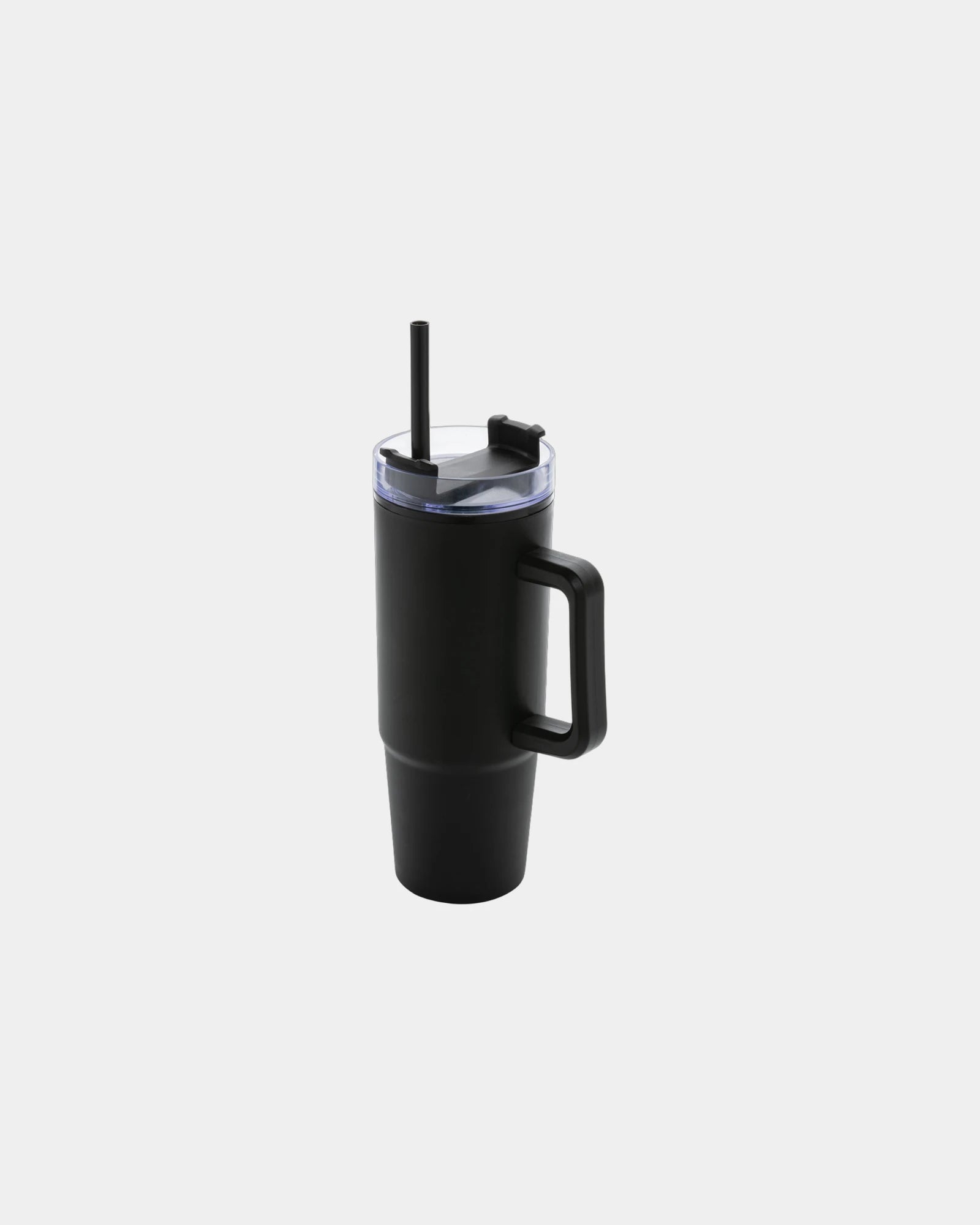 Kubek 750 ml z plastiku z recyklingu Tana z nadrukiem - Czarny