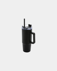 Kubek 750 ml z plastiku z recyklingu Tana z nadrukiem - Czarny