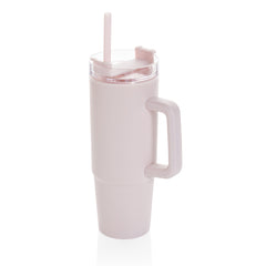 Kubek 750 ml z plastiku z recyklingu Tana z nadrukiem - Różowy