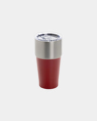 Kubek termiczny 500 ml ze stali z recyklingu RCS z nadrukiem - Czerwony