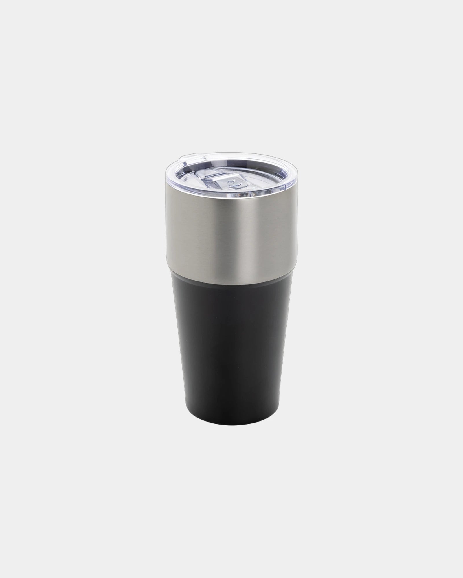 Kubek termiczny 500 ml ze stali z recyklingu RCS z nadrukiem - Czarny