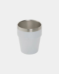 Kubek do kawy ze stali nierdzewnej z recyklingu 300 ml z nadrukiem - Biały