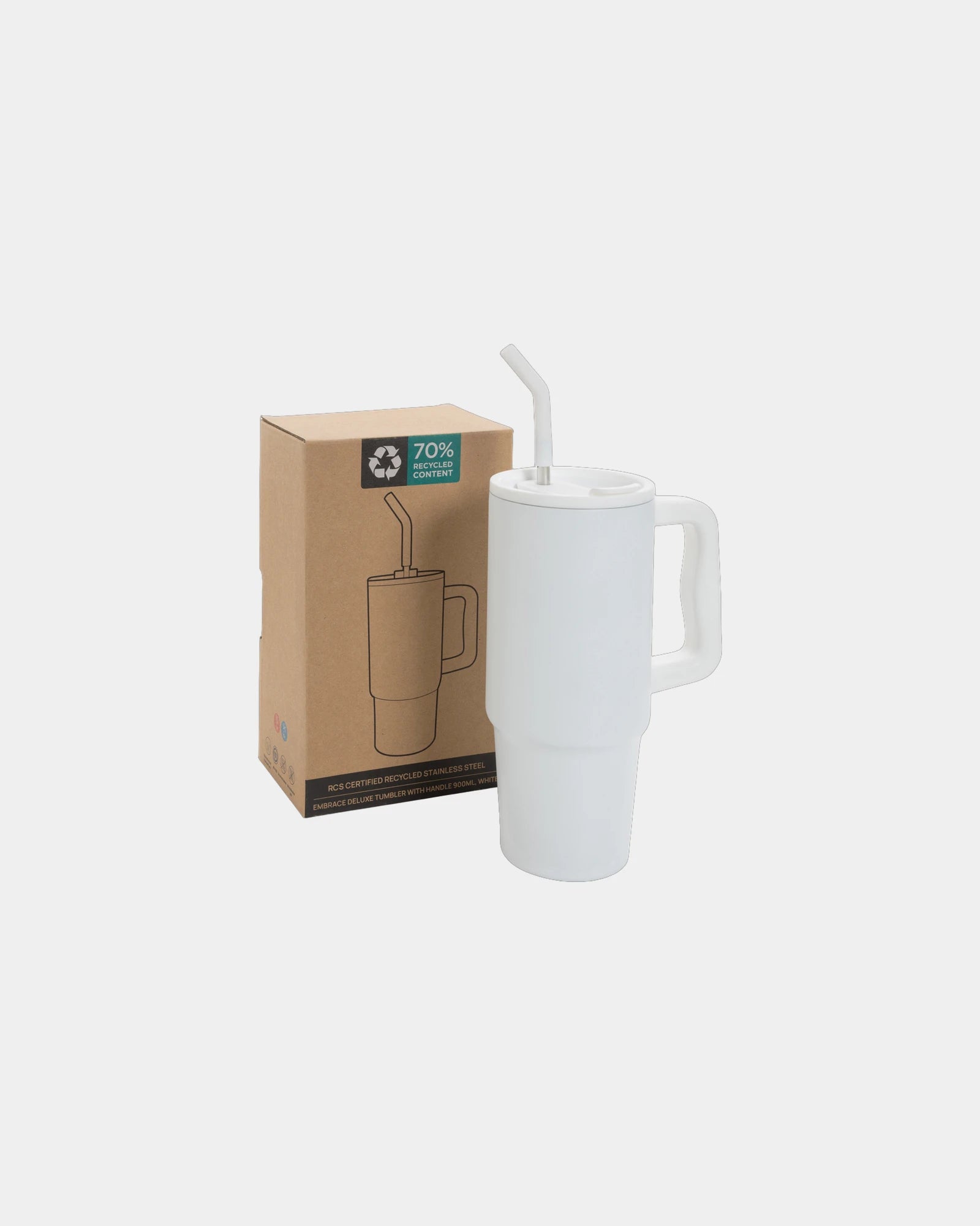 Kubek termiczny ze stali nierdzewnej z recyklingu 900 ml z nadrukiem - 16