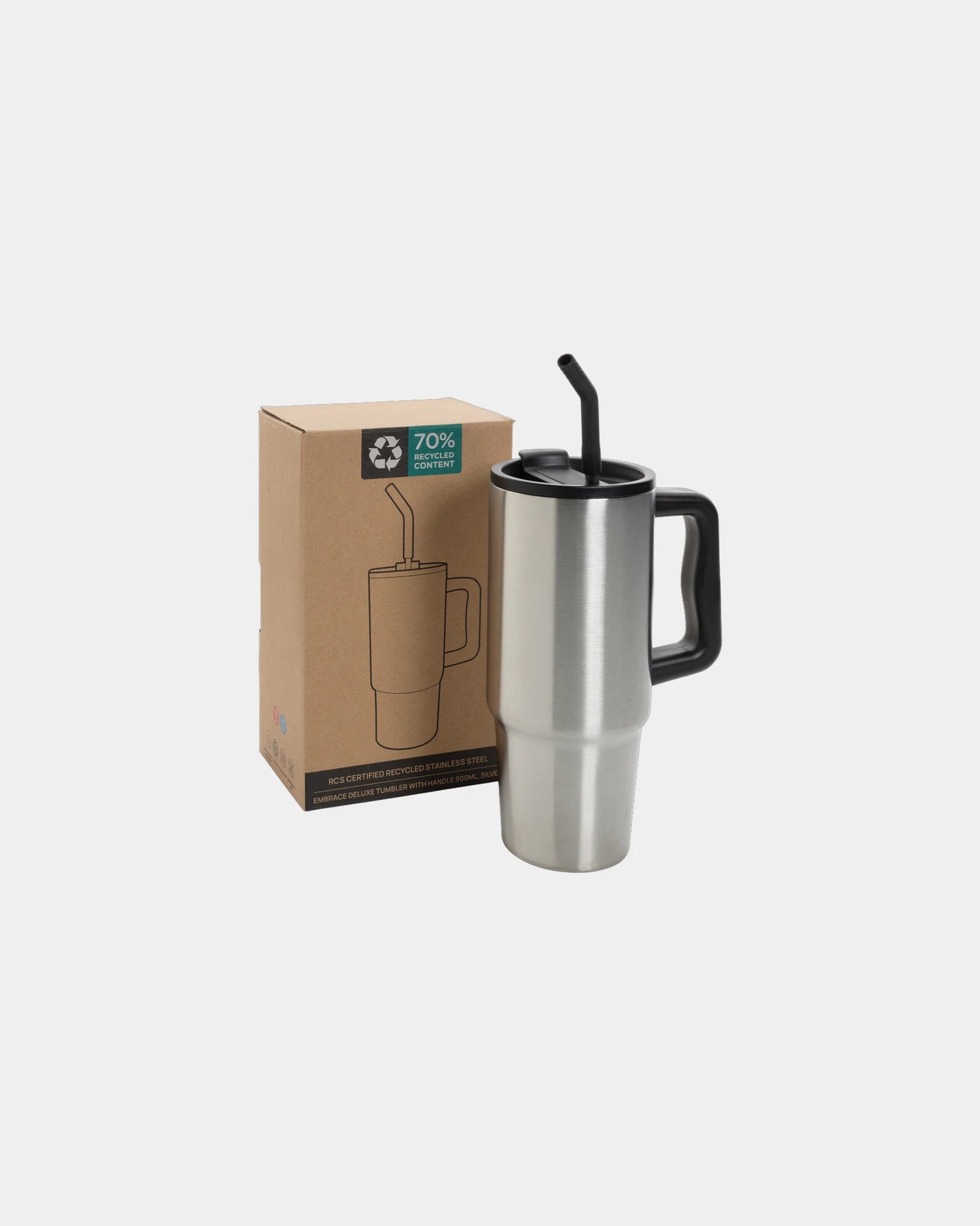 Kubek termiczny ze stali nierdzewnej z recyklingu 900 ml z nadrukiem - 9