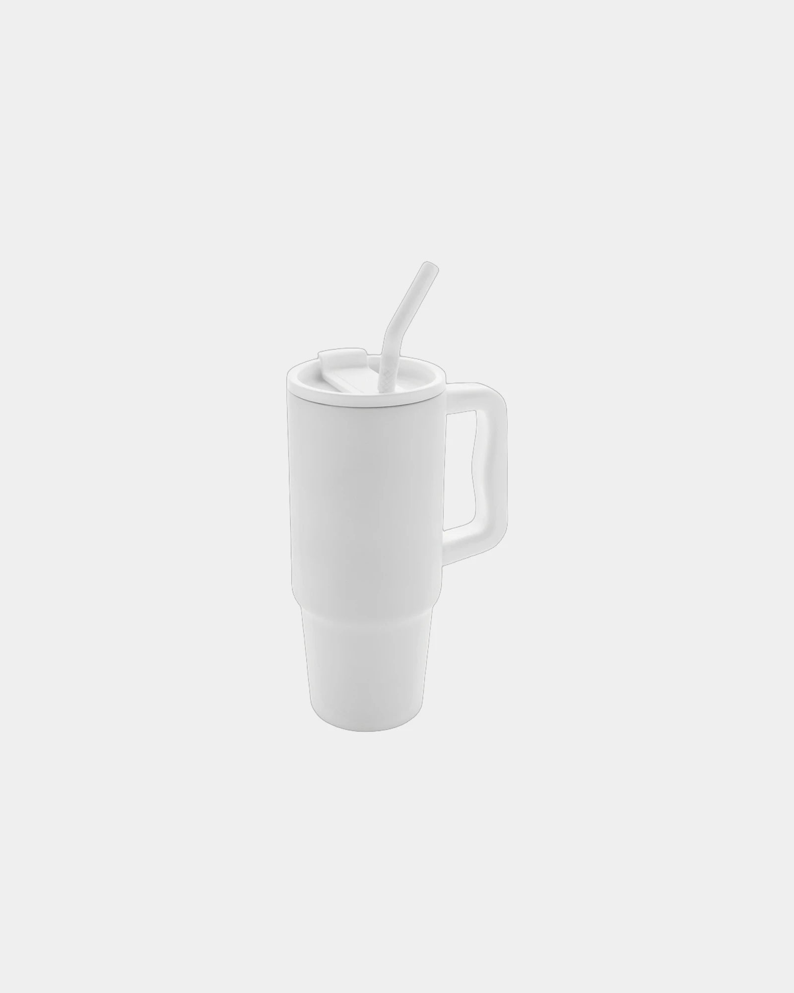 Kubek termiczny ze stali nierdzewnej z recyklingu 900 ml z nadrukiem - Biały