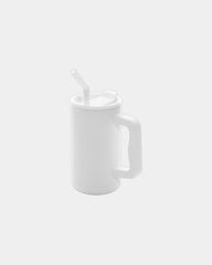 Kubek Cube 800 ml ze stali nierdzewnej z recyklingu z nadrukiem - Biały