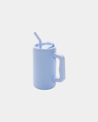 Kubek Cube 800 ml ze stali nierdzewnej z recyklingu z nadrukiem - Jasnoniebieski