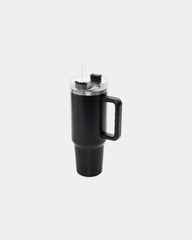 Kubek ze stali z recyklingu 1,2 l Peakflow z nadrukiem - Czarny