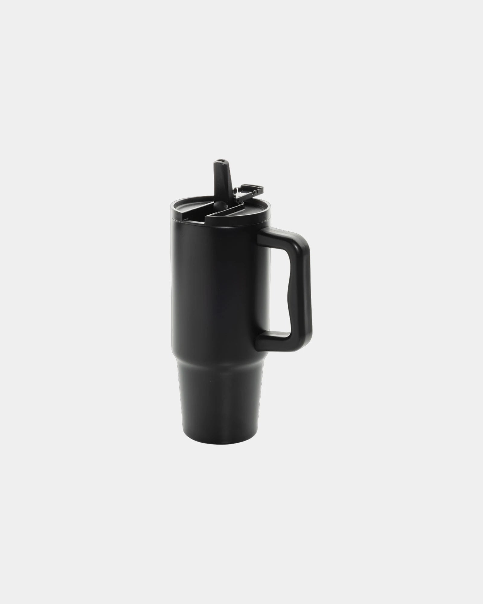 Kubek szczelny ze stali nierdzewnej z recyklingu 900 ml z nadrukiem - Czarny