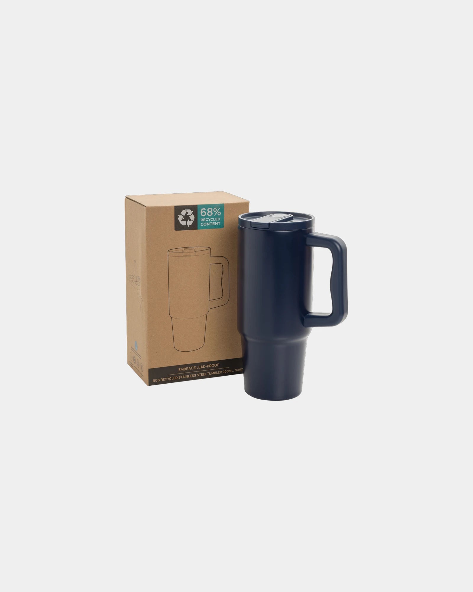 Kubek szczelny ze stali nierdzewnej z recyklingu 900 ml z nadrukiem - 10