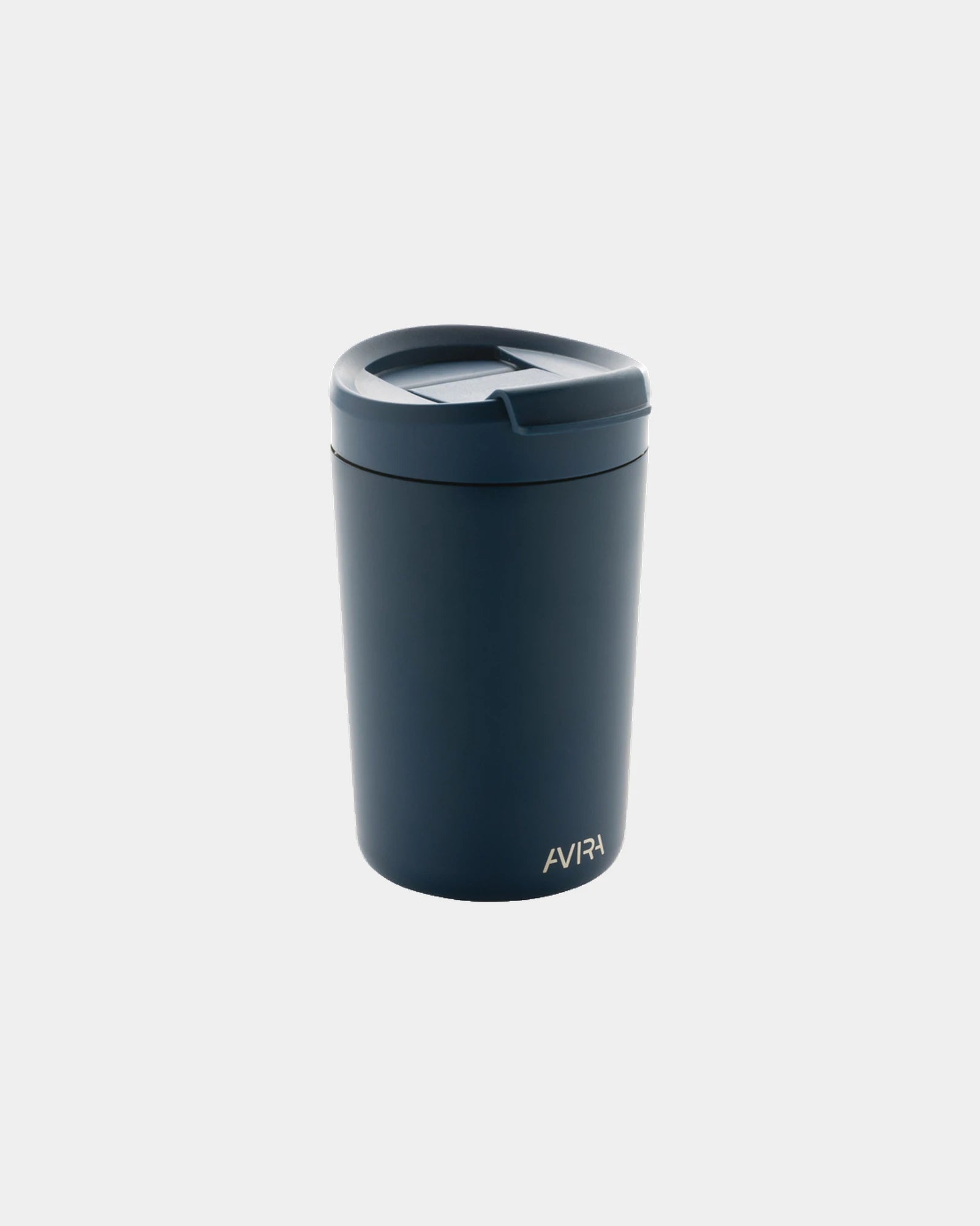 Kubek termiczny Alya ze stali z recyklingu 300 ml z nadrukiem - Granatowy