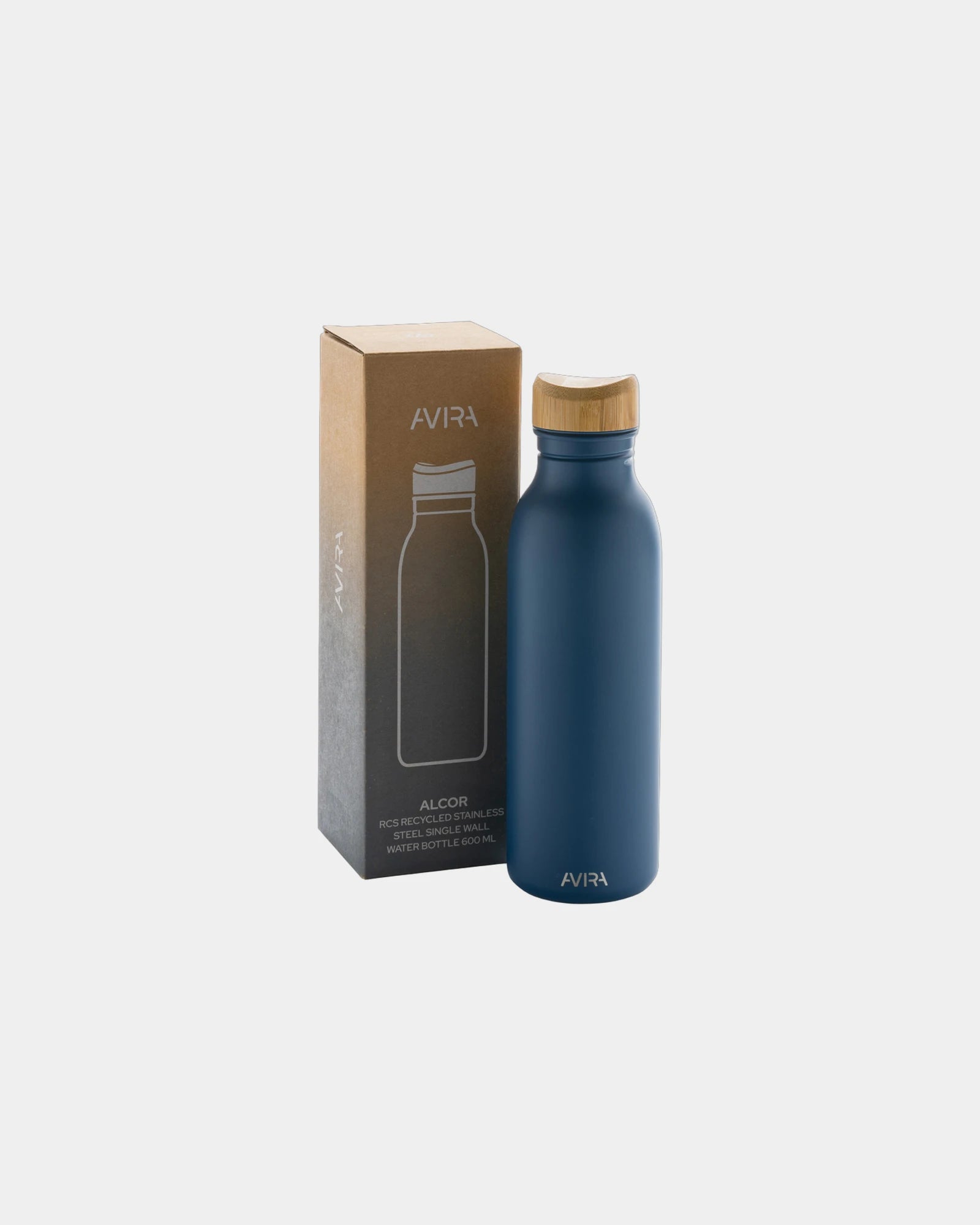 Butelka ze stali nierdzewnej z recyklingu Avira Alcor 600 ml z nadrukiem - 25
