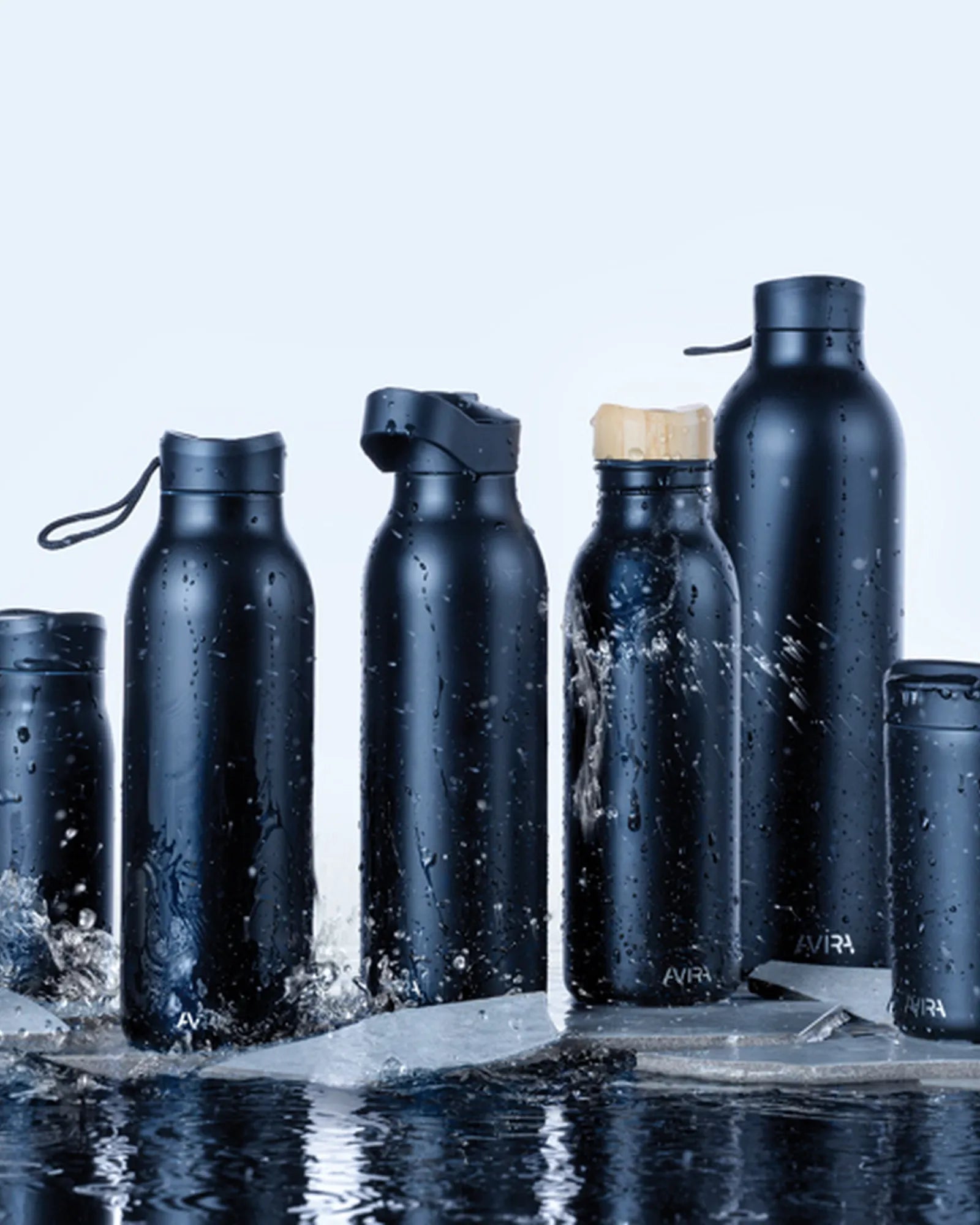 Butelka ze stali nierdzewnej z recyklingu Avira Alcor 600 ml z nadrukiem - 8