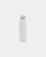 Butelka na wodę ze stali z recyklingu Alok 600 ml z nadrukiem - Biały