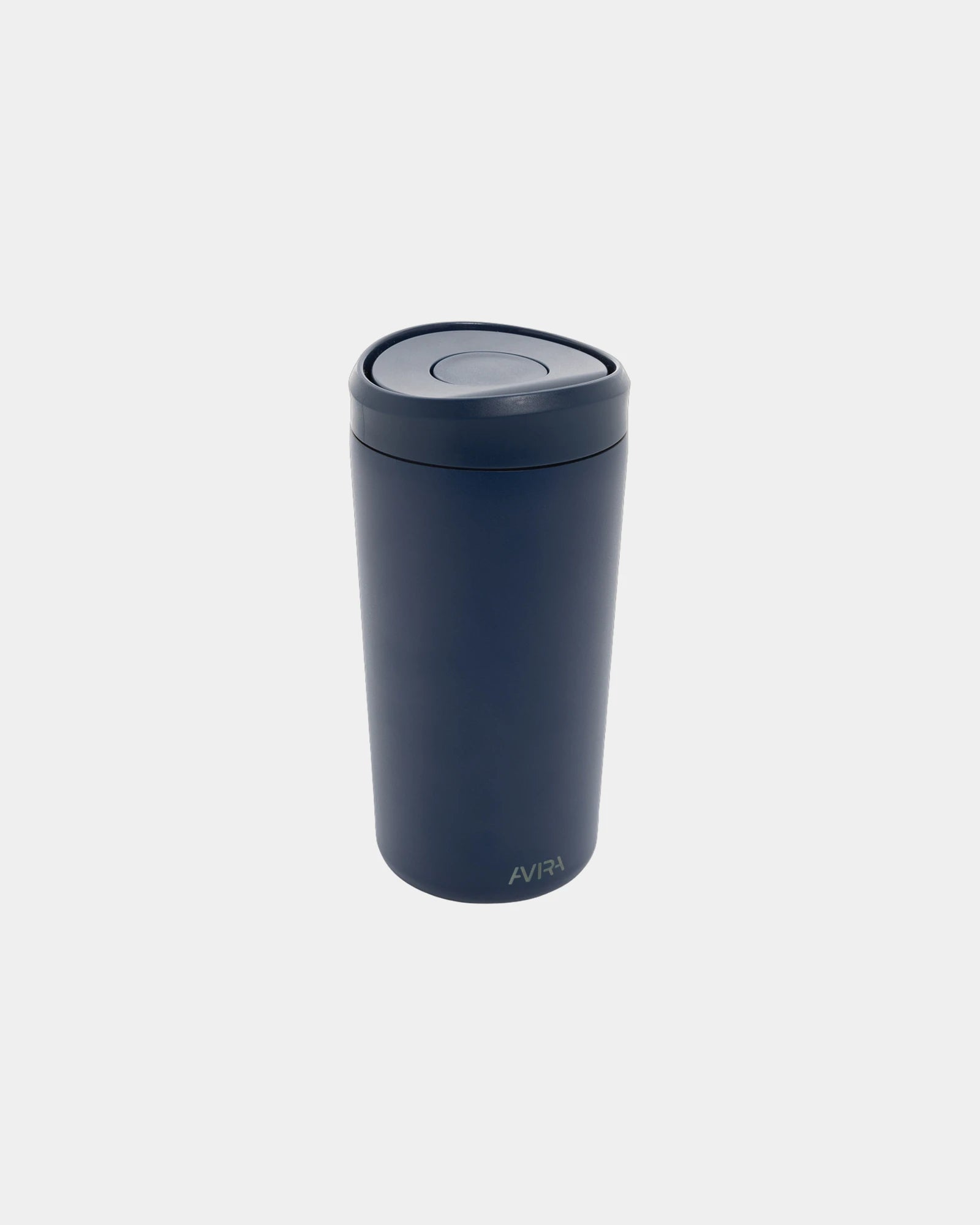 Kubek ze stali z recyklingu 400 ml Alix z nadrukiem - Granatowy