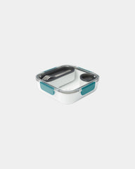 Lunchbox ekologiczny Black + Blum Original 1 l z nadrukiem - Turkusowy