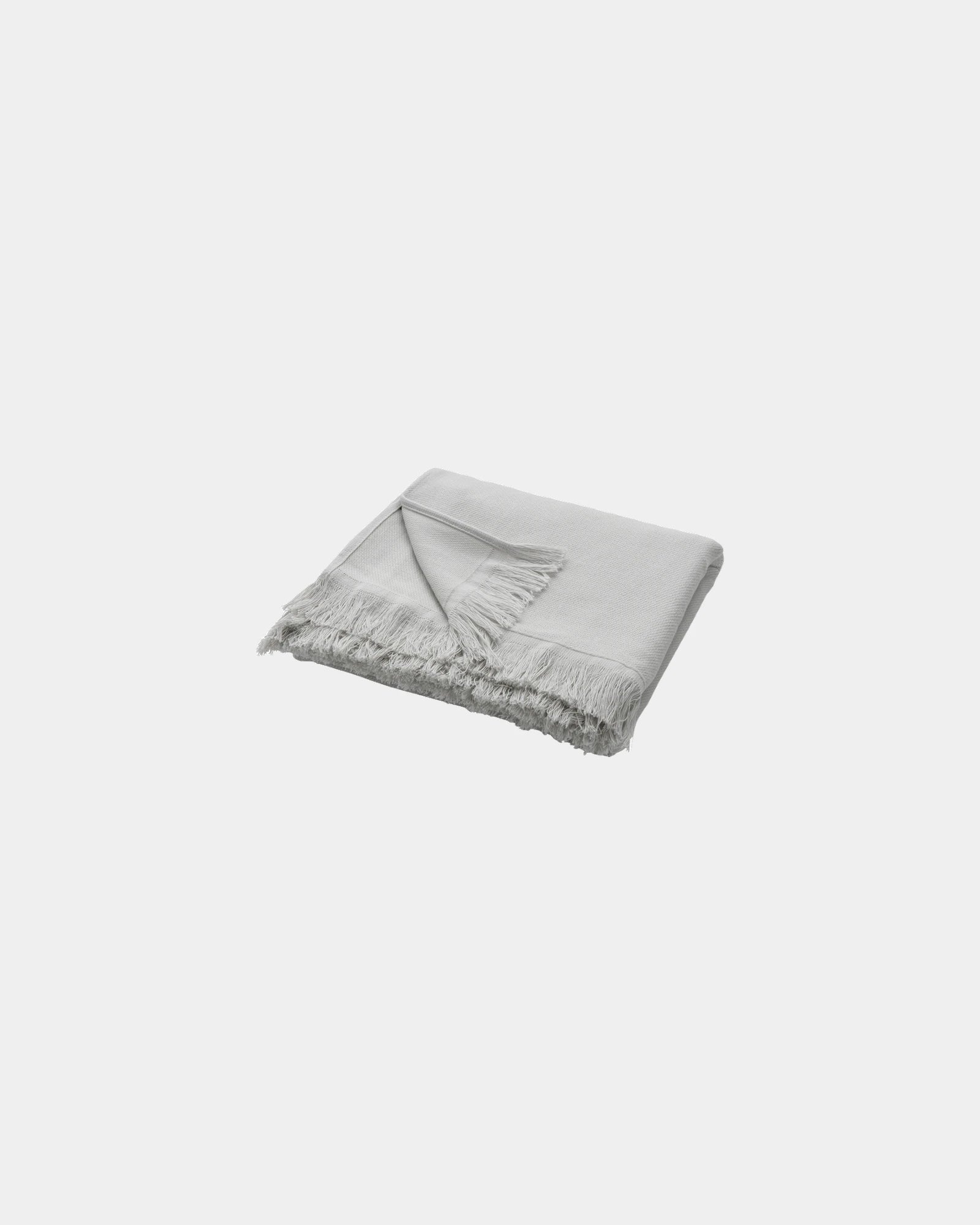 Ręcznik hammam z bawełny z recyklingu 100x180 cm z haftem - Szary