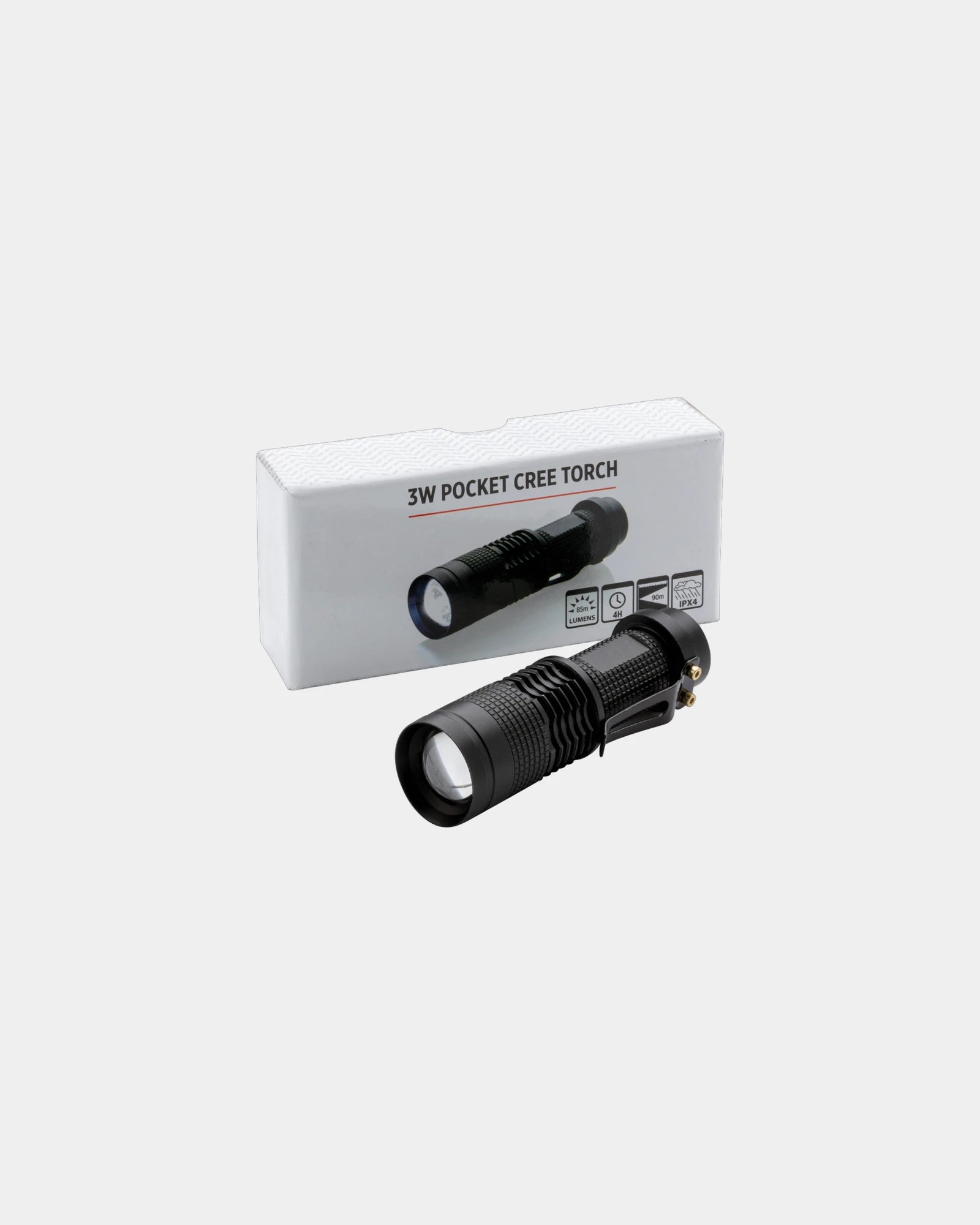Latarka aluminiowa 85 lumenów CREE 3 W z nadrukiem - 3