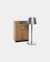 Lampka biurkowa z plastiku ABS z recyklingu Zenic z nadrukiem