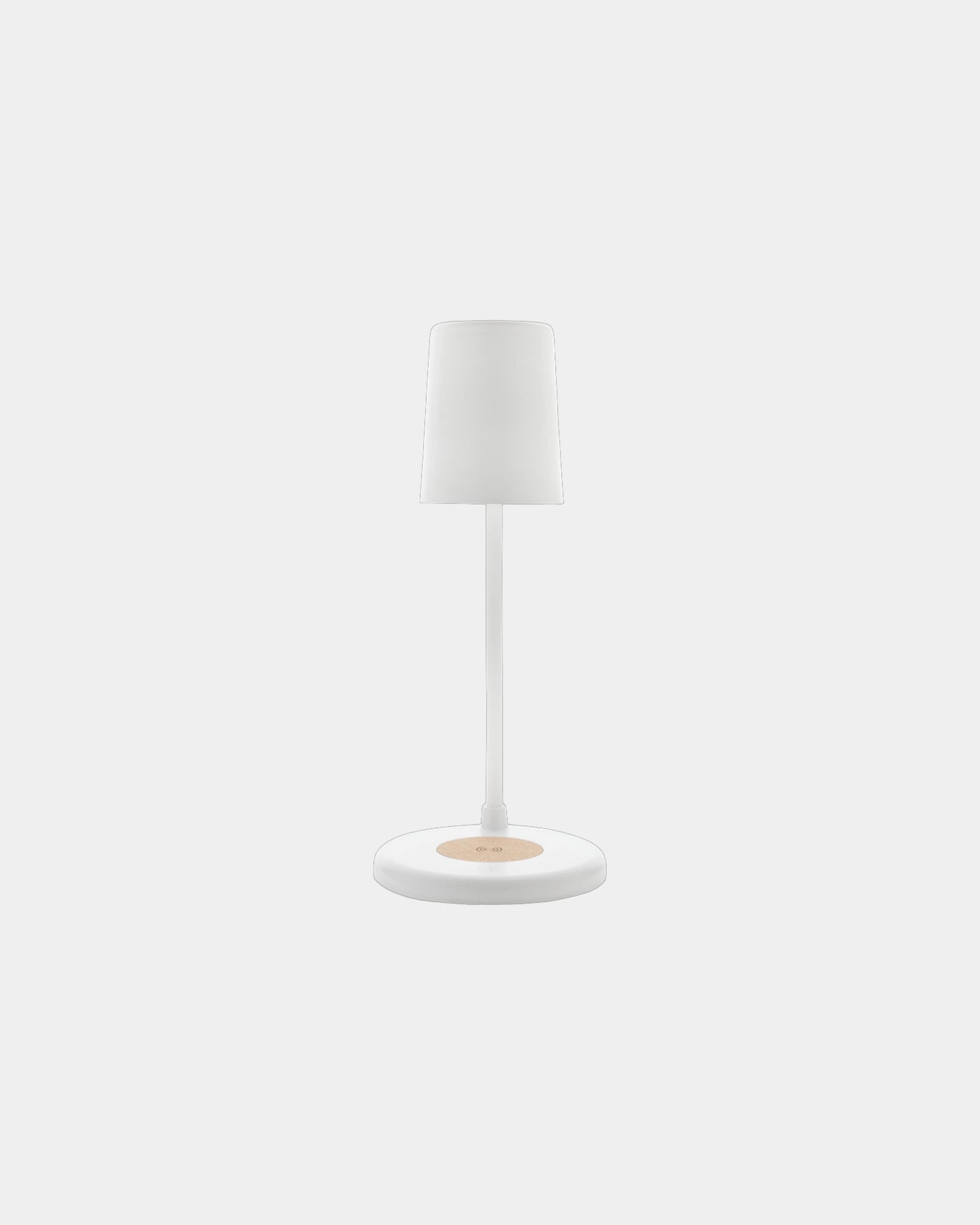 Lampa biurkowa z korka i plastiku 15W z nadrukiem - 1