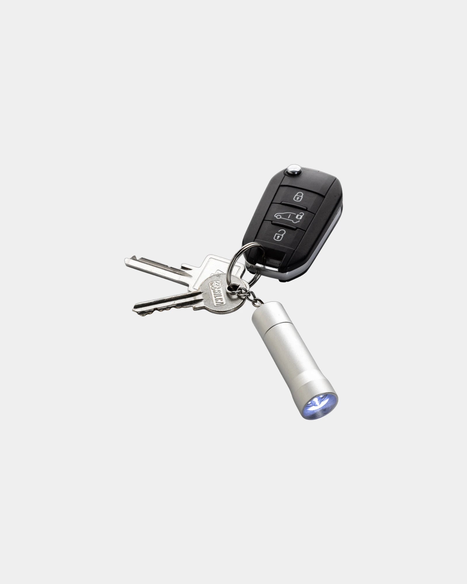 Brelok latarka z aluminium z recyklingu RCS Flash z nadrukiem - 6