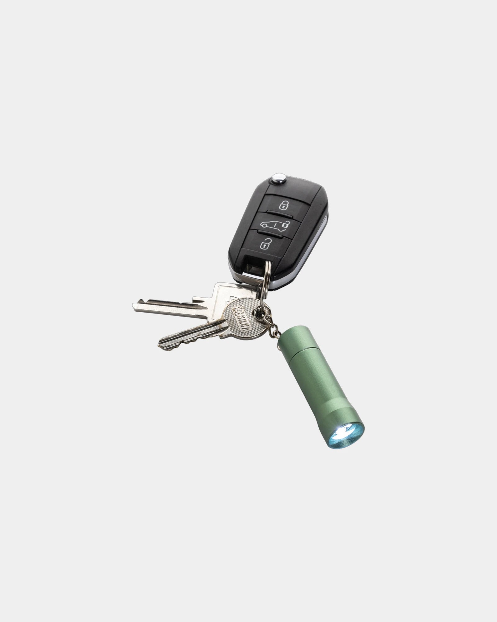 Brelok latarka z aluminium z recyklingu RCS Flash z nadrukiem - 16