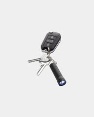 Brelok latarka z aluminium z recyklingu RCS Flash z nadrukiem - 1