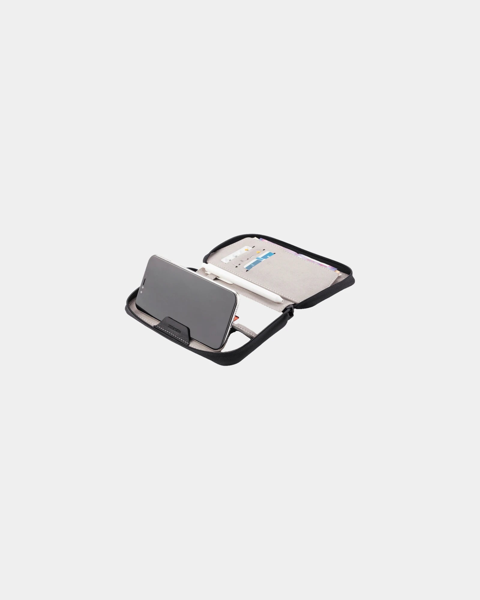 Etui na paszport z recyklingu, anti-RFID, z nadrukiem